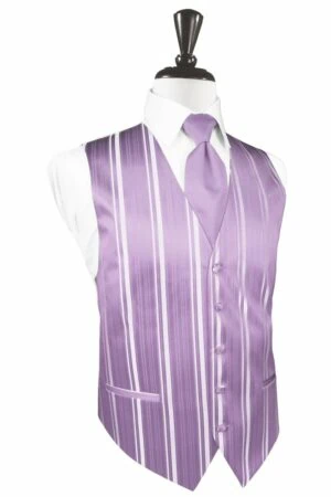 Heather Striped Satin Vest