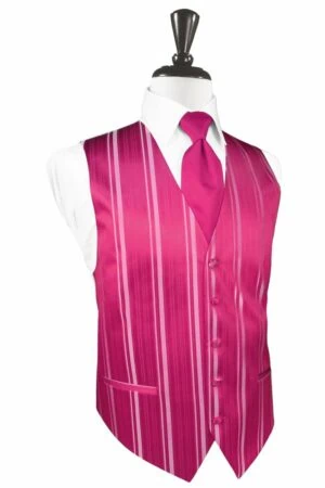 Watermelon Striped Satin Vest