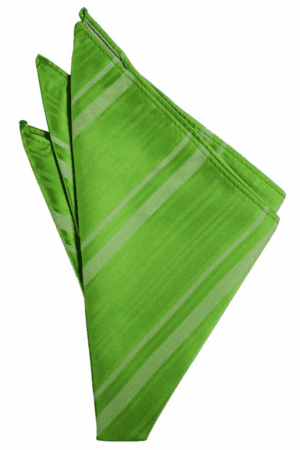 Kelly Striped Satin Pocket Square