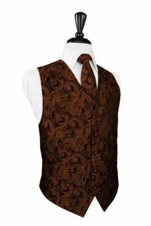 Cognac Tapestry Vest