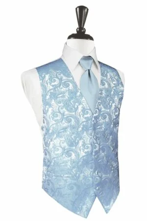 Light Blue Tapestry Vest