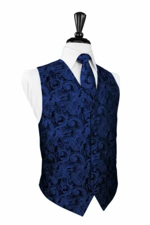 Royal Blue Tapestry Vest