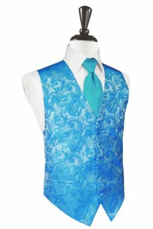 Turquoise Tapestry Vest