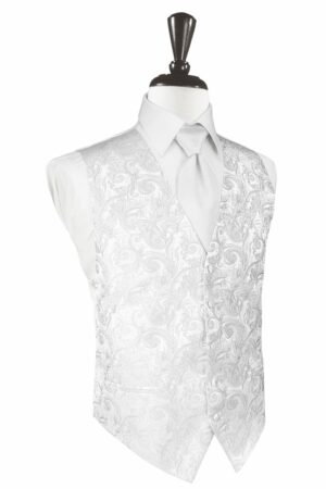 White Tapestry Vest