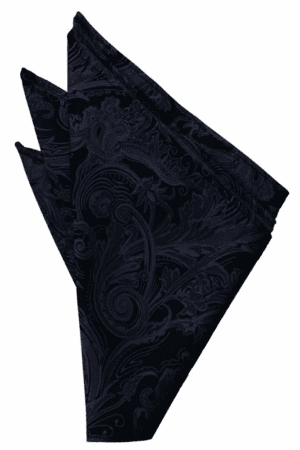 Midnight Blue Tapestry Pocket Square