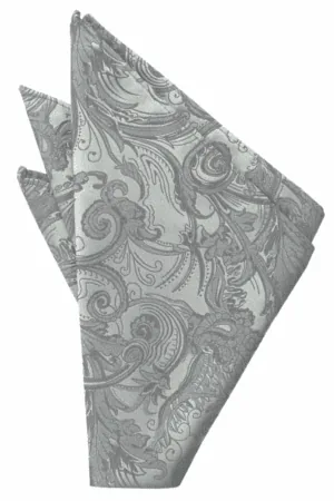 Platinum Tapestry Pocket Square