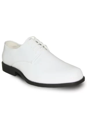gloss white tuxedo shoes