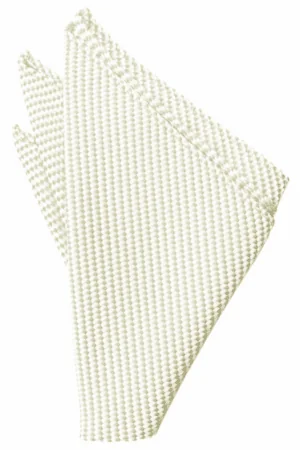 Ivory Venetian Pocket Square