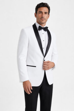 White London Tuxedo angle 1 | TuxKit White London Tuxedo angle 1