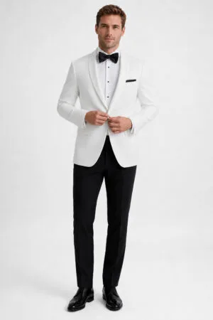 White Shawl Tuxedo angle 2