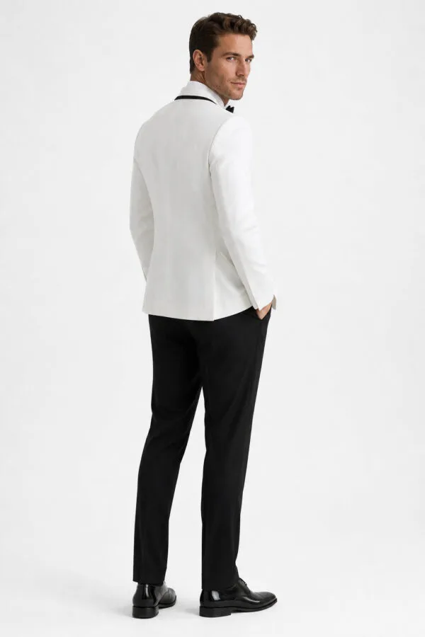 White Waverly Tuxedo angle 4