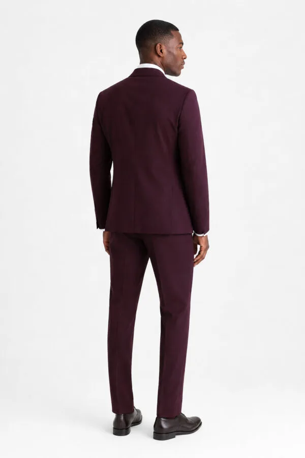 Burgundy Suit angle 5