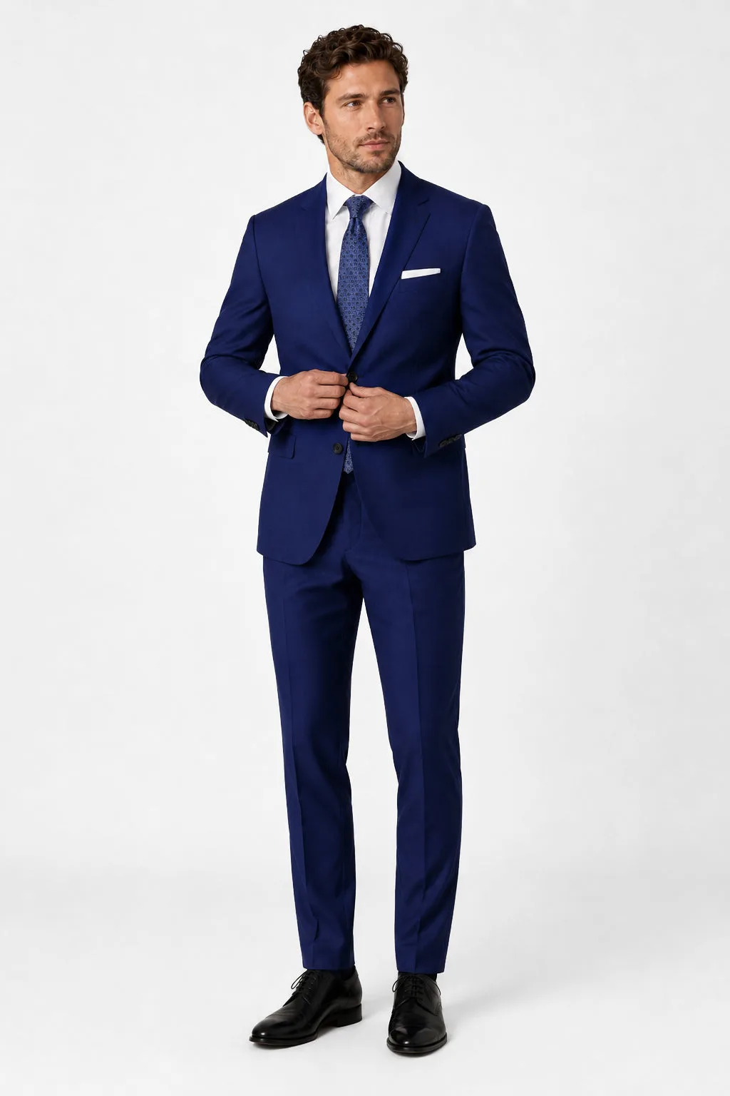 Cobalt Blue Suit angle 2