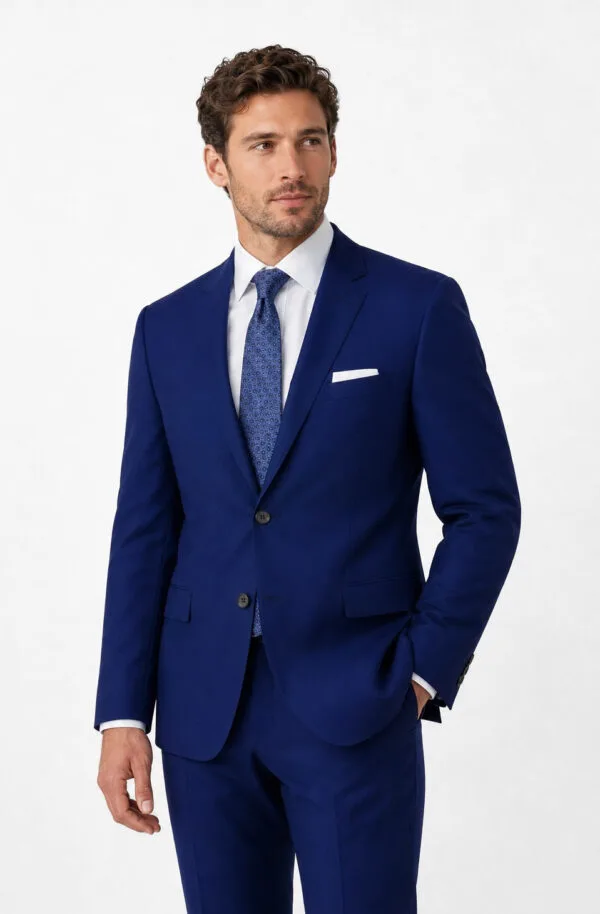 Cobalt Blue Suit angle 1