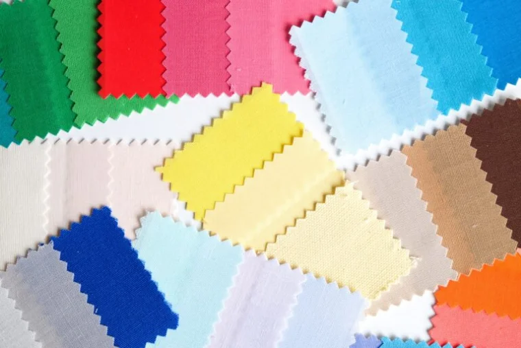 Fabric color swatches for wedding tuxedos and suits