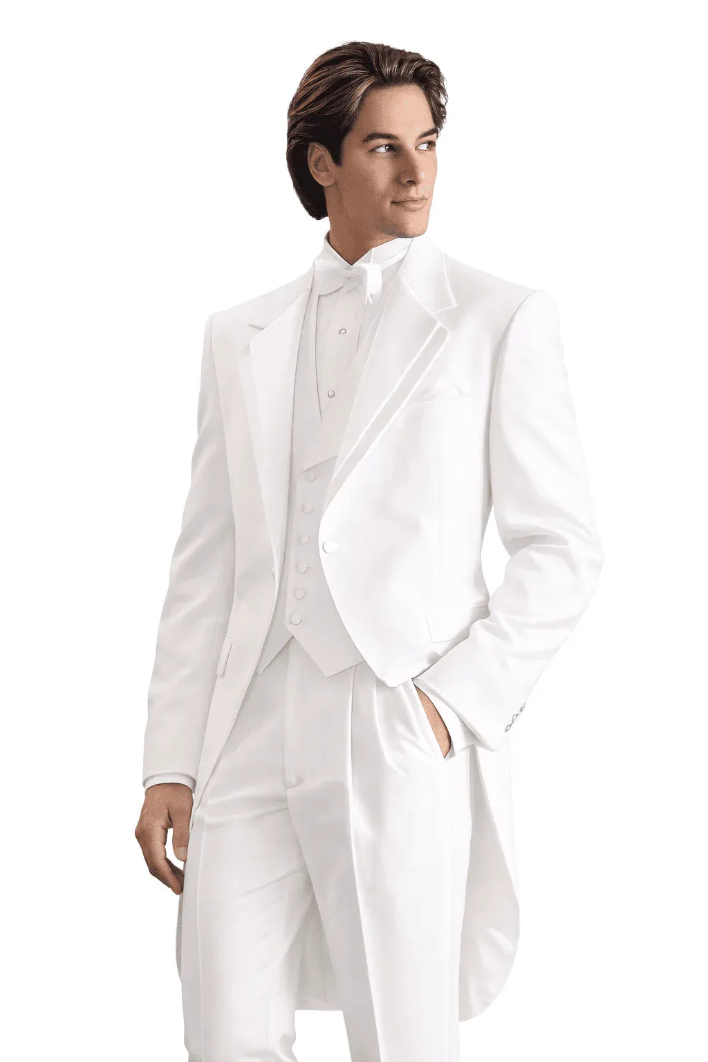 White Notch Tailcoat angle 1